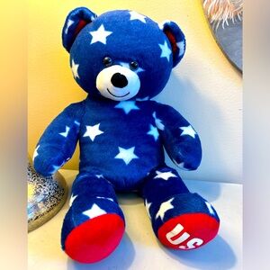 Build-A-Bear Patriotic Red, White, and Blue Bear - Retired 2008-2012
